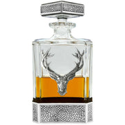 english-pewter-company-650ml-regal-stag-rectangular-decanter---silverclear-34391527