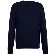 falke-pure-cashmere-v-neck-sweater---space-blue-35073092