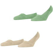 Burlington Everyday 2-Pack Invisible Socks - Persisk Grøn