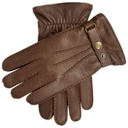 Dents Whitchurch Deerskin læderhandsker - valnøddebrun