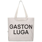 Gaston Luga Lærredsstoftaske - Cloud Cream