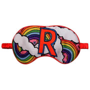 Jessica Russell Flint R til Rainbow Silk Eye Mask - Hvid/Pink/Gul