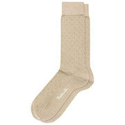 Pantherella Gadsbury Motiv Pin Dot Bomuld Lisle Sokker - Tawny Beige
