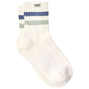 Roka Windsor Stripe Crew Socks - Coastal Blue/Mist