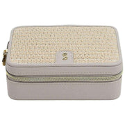 Stackers Luxury Travel smykkeskrin - Taupe Raffia