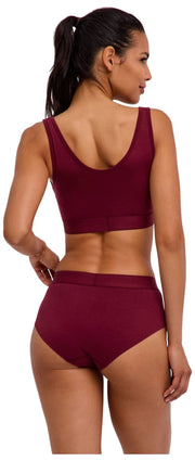 Falke Daily Comfort Print 2-Pack Bustier Bralette - Rød