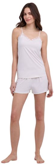 Falke Delicate Touch Chemise Top - Elfenben