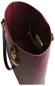 Alice Wheeler London Marlow Tote Bag - Berry Red