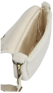 Hindbag Margault Teddy Skuldertaske - Arctic White