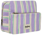 Hindbag Alix Extra Large Toilettaske - Grøn/Parma Stripes