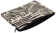 Hindbag Ava lille 13 tommer bærbar taske - Ecru Zebra