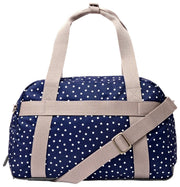 Roka Gatwick Small Genbrugslærred Duffle Bag - Navy Polka Dot