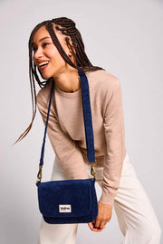 Hindbag Margault Skuldertaske - Velvet Navy Blue