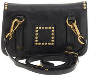 Campomaggi Gloria Pochette Stud Crossbody Taske - Sort