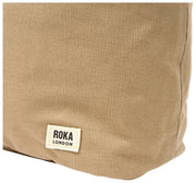 Roka Hoxton Large Bomuld Canvas Skuldertaske - Safari Beige