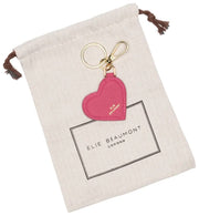 Elie Beaumont Heart Nøglering - Berry Pink