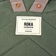 Roka Hampton Lille bomuldslærredsrygsæk - Willow Green
