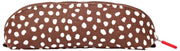 Roka Tate Small Cotton Canvas Pouch - Brown Dot