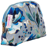 Elie Beaumont Serendipity Velvet Cosmetic Pouch - Silver Orchid