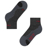 Falke TK2 Explore Short Socks - Asphalt Mel Grey