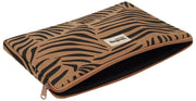 Hindbag Ava lille 13 tommer bærbar taske - Cinnamon Zebra Brown