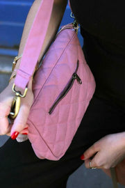 Hindbag Margault Quiltet skuldertaske - Blush Pink