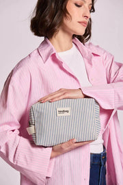 Hindbag Leon Toilettaske - Blue Stripes