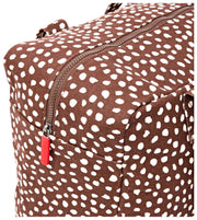 Roka Sloane Medium bomuldsstoftaske - brun plet