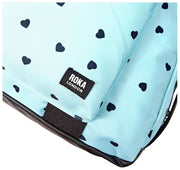 Roka Gatwick Medium Recycled Canvas Duffle Bag - Heart Print Blue