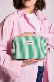 Hindbag Leon Toilettaske - Green Stripes
