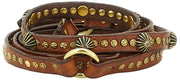 Campomaggi Cinture Stud Læderbælte - Cognac Tan