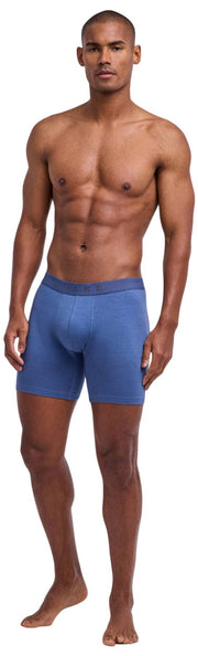Falke Daily Comfort 2-Pack Long Leg Boxer - Navy/Blå