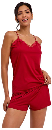 Falke Delicate Touch Chemise Top - Ventimiglia Rød