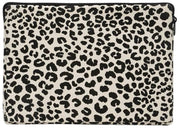 Hindbag Ava lille 13 tommer bærbar taske - Leopard Off White