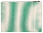Hindbag Ema Medium Zipped Pouch - Grønne striber