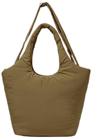 Roka Oxford Medium Taslon Skuldertaske - Mossbrun