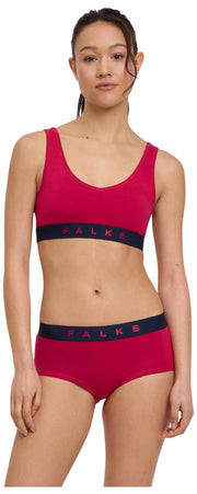 Falke Daily Comfort Print 2-Pak Bustier Bralette - Rød/Sort