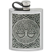 english-pewter-company-6oz-tree-of-life-hip-flask---silver-34310899