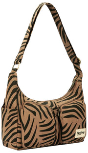Hindbag Emile Multi Pocket Skuldertaske - Cinnamon Tiger Brown
