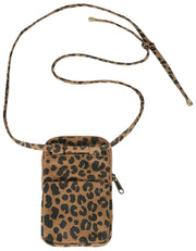 Bagbag Bill Phone Bag - Leopard Cinnamon Brown