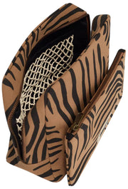 Hindbag Alix Extra Large Toilettaske - Cinnamon Zebra Brown