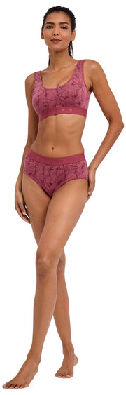 Falke Daily Comfort Print 2-Pack Hipster Brief - Rød
