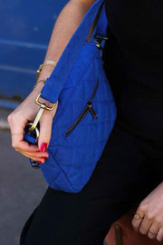 Hindbag Margault Quiltet skuldertaske - Electric Blue