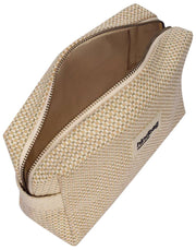 Hindbag Leon Woven Toilettaske - Nude Beige