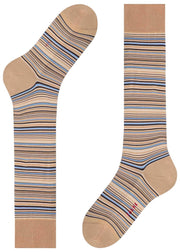 Falke Microblock Knæhøje sokker - Sesambeige