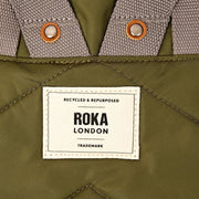 Roka Canfield B Medium genbrugsnylon rygsæk - Purløgsgrøn