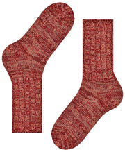 Falke Brooklyn Støvlestrømper - Rioja Red