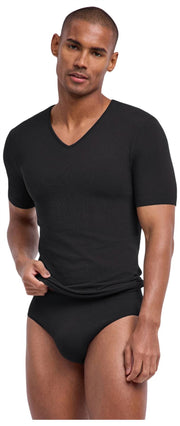 Falke Daily Seamless V-hals T-Shirt - Sort