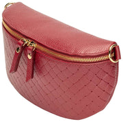 Elie Beaumont Woven Sling Bag - Okseblodsrød