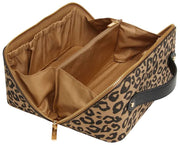 Alice Wheeler London Animal Print Train Case - Sort/Leopard